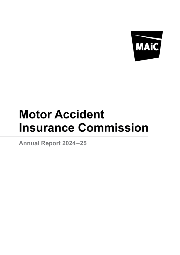 MAIC annual report 2024-25 cover
